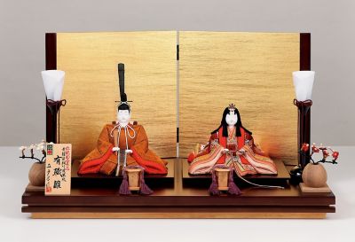 ＜金林真多呂＞【送料無料】【三越カタログＮｏ．１８】真多呂作　木目込　親王飾りセット（有職雛）