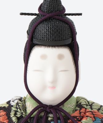 送料無料】【ECNo．M－10】真多呂作 木目込 正絹 天宝雛セット