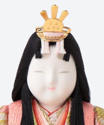 送料無料】【ECNo．M－17】真多呂作 木目込 本金 寿福雛セット