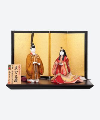 ＜金林真多呂＞【送料無料】【ＥＣＮｏ．Ｍ－２４】真多呂作　木目込　東宮立雛セット