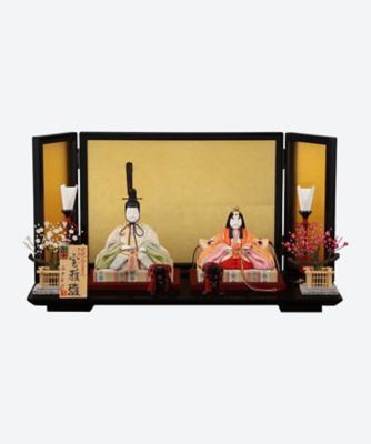 ＜金林真多呂＞【送料無料】【ＥＣＮｏ．Ｍ＿Ｈ０６】真多呂作　木目込　本金　宝雅雛セット　　　　　　