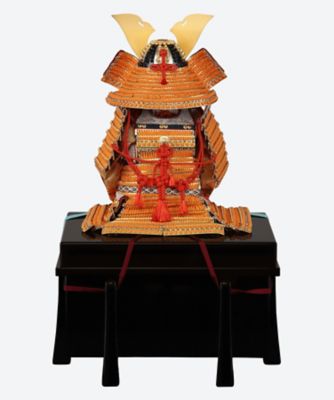 送料無料】【三越カタログNo．5】一冑作 1／3 金小札緋糸大鍬鎧