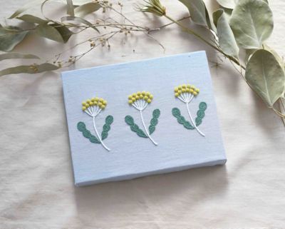 ベルギーリネン5色セット 草木モチーフの刺繍図案付き | 北欧て