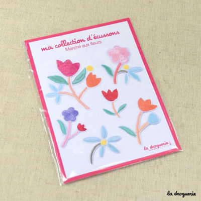 ＜La Droguerie＞刺繍ワッペンコレクション「フラワーマルシェ」