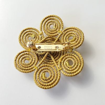 ビオジュエリー　黄金の草カッピンドウラード　ブローチ　フラワー６