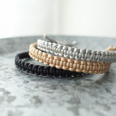 aya kurata/アヤクラタ Knotwork bracelet S (幅 約0.7cm) 各色