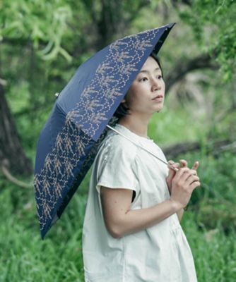 イラカ柄刺繍】晴雨兼用日傘 （折りたたみ傘タイプ ） 各種 の通販