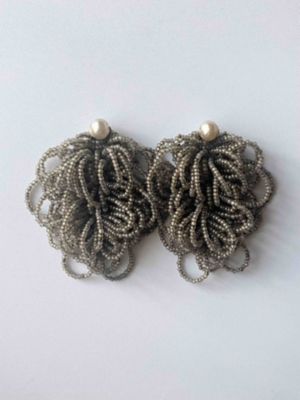 ＜三越伊勢丹/公式＞ taupe/トウプ orne／large ver ビーズ刺繍イヤリング ピアス・イヤリング【三越伊勢丹/公式】