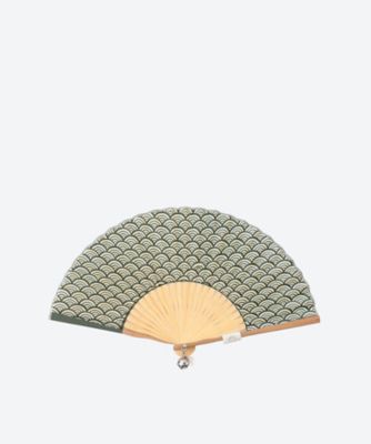 紳士扇子　青海波