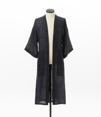 ＜ＮＯＢＬＥ　ＳＡＶＡＧＥ＞羽織　Ｍｕｄ　ＢＬＡＣＫ　ロング