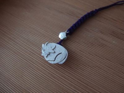 【受注生産商品】帯留　十二支　正絹根付紐付
