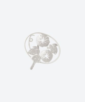 ＜T.O.D＞【受注生産商品】帯留　団扇　朝顔