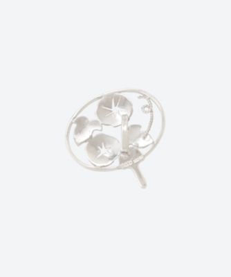 【受注生産商品】帯留　団扇　朝顔