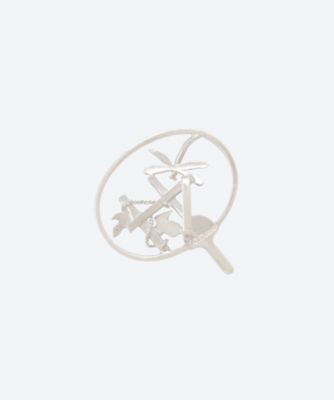 【受注生産商品】帯留　団扇　蜻蛉