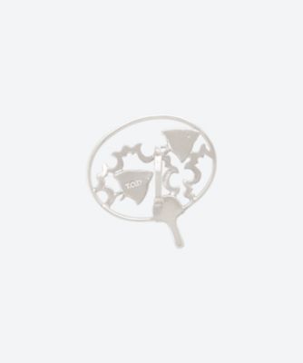 【受注生産商品】帯留　団扇　千鳥