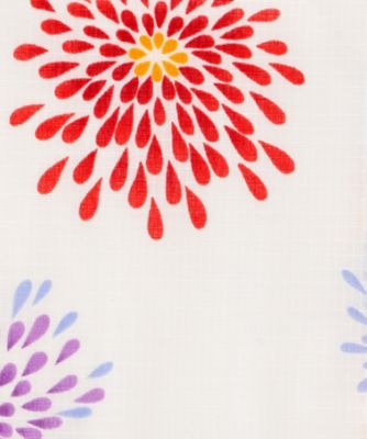 子ども浴衣　花火　Ｊ１６２３　白