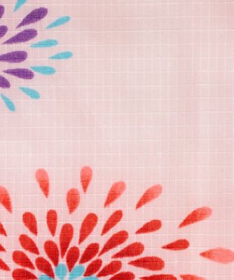 子ども甚平　花火　１６２５　ピンク