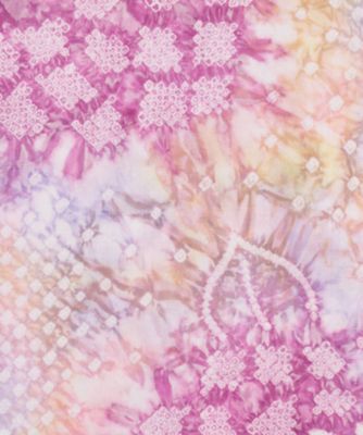 婦人浴衣　あじさいマジョリカ　Ｐ４２４０　紫絞り