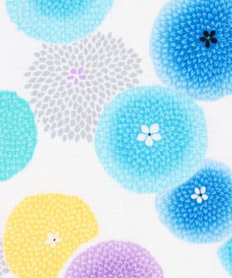 子ども甚平　万寿菊　１９２２　白×青