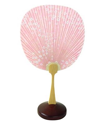 小丸うちわ 台付 花ピンク 三越伊勢丹オンラインストア 公式