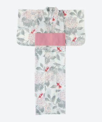 婦人ゆかた 紫陽花に金魚 K6506 | 古今/コキン | 三越伊勢丹
