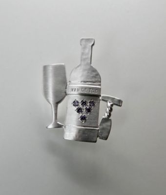 ＜T.O.D＞【受注生産商品】ピンバッジ　ワイン