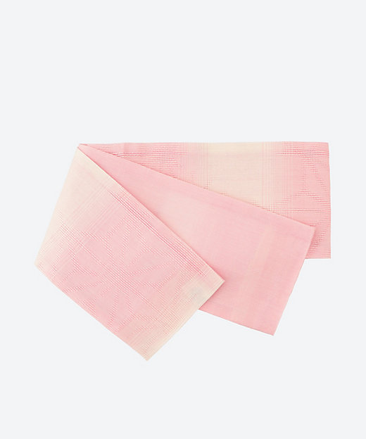 ＜三越伊勢丹/公式＞ 半巾帯 H762 麻の葉グラデーション pink画像