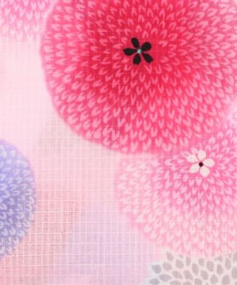 子ども甚平　万寿菊　１９２２　ピンク