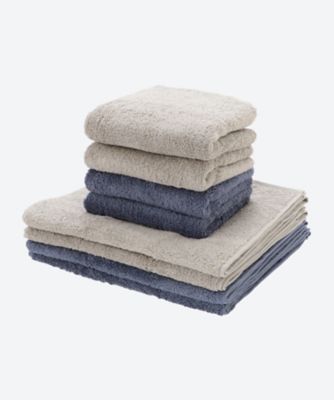 【SALE】三越伊勢丹オンラインストア 7659さわってみ タオル福袋 ネイビーブルー・グレー 【三越伊勢丹/公式】