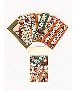 アトリエ・Kinami(石塚智之)/アトリエ・キナミ(イシヅカトモユキ) ポストカード５枚セット　猫諺かるた