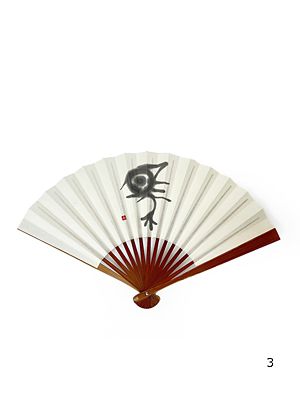 小熊廣美・干支茶扇子『午』 | アトリエ・Kinami/アトリエキナミ