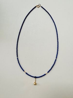 K18 ラピスラズリ 70.00ネックレス K18金細工（手毬）ラピスラズリ ネックレス | limul（片桐光治