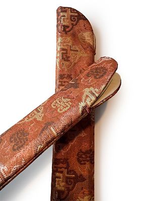 中島洋一・手織り扇子袋『双龍鳥魚文錦』 | アトリエ・Kinami/アトリエ