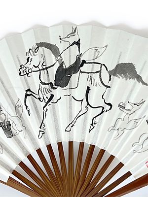 古い手描き扇面　11枚セット 古い手描き扇面 11枚セット