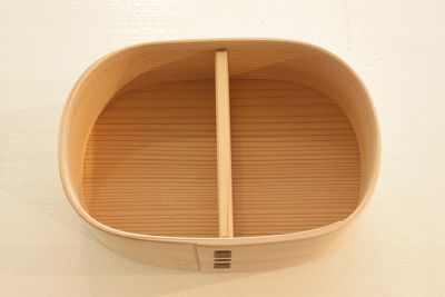 白木つくし弁当箱下段被せ蓋（底平）　