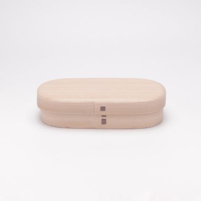 白木手の平弁当箱被せ蓋大 | 柴田慶信商店/シバタヨシノブショウテン