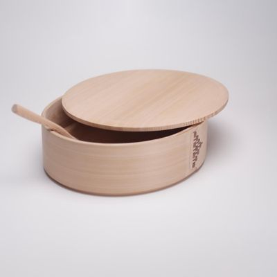 7646【年明け届】＜柴田慶信商店＞白木楕円隅丸飯切五合用【福袋