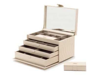 Amazon.com: WOLF Heritage Small Jewelry Box, Black - 10