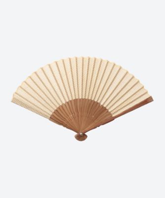 能登上布 扇子 蚊絣 | 能登上布 YAMAZAKI NOTOJOFU/ﾉﾄｼﾞｮｳﾌ ﾔﾏｻﾞｷﾉﾄ