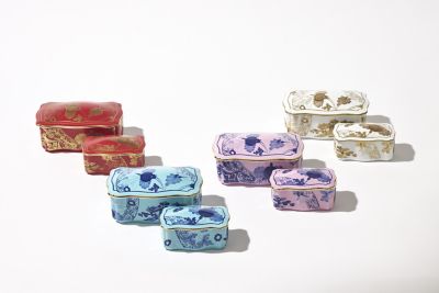 オリエンテイタリアーノテゾーリ　アザレア　蓋付ボックスＭ
