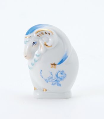 マイセン　干支の置物　未 ミニ干支「未（ヒツジ）」青 | MEISSEN/マイセン | 三越伊勢丹