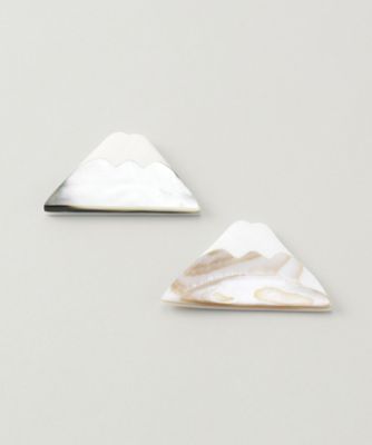 てふ/テフ 富士山　箸置き　２個セット（木箱入）
