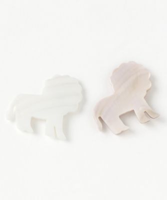ライオン　箸置き　２個セット（木箱入）