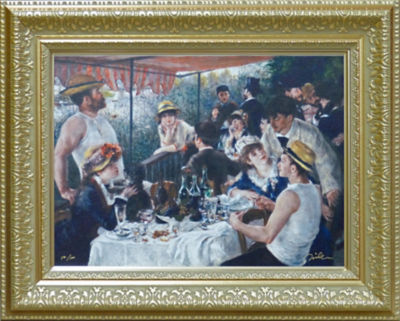 イタリア　絵画　額縁　ルノワール　船遊びをする人々の昼食只今セール中です
