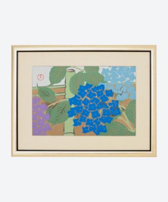 2020年世界限定16 / 100 紫陽花シルクスクリーン額装即決品