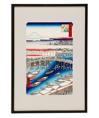 歌川広重 「名所江戸百景 日本橋」 版画 額入り 大好き - 版画