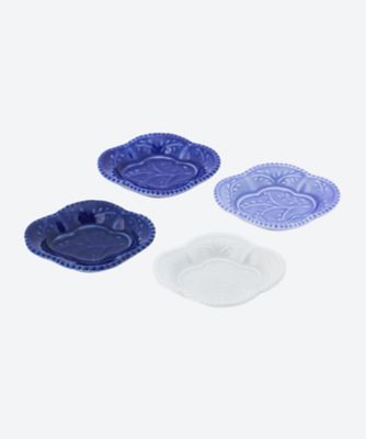 石木文　オーバル 石木文 whitegarden うさぎ スワン オーバル皿 新宿伊勢丹