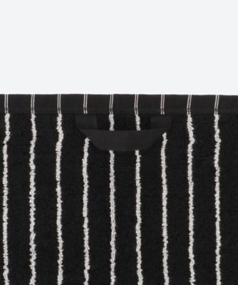ゲストタオル　３０×５０ｃｍ　Ｂｌａｃｋ　Ｓｔｒｉｐｅｓ