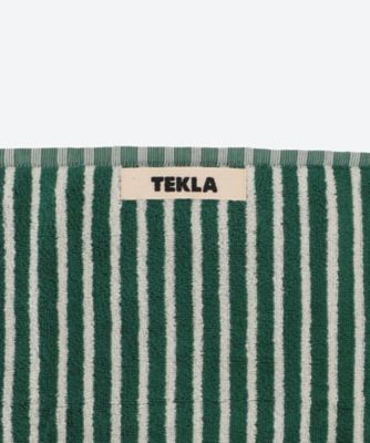 ゲストタオル　３０×５０ｃｍ　Ｔｅａｌ　Ｇｒｅｅｎ　Ｓｔｒｉｐｅｓ
