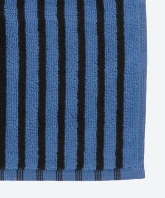 ゲストタオル　３０×５０ｃｍ　Ｂｌｕｅ＆Ｂｌａｃｋ